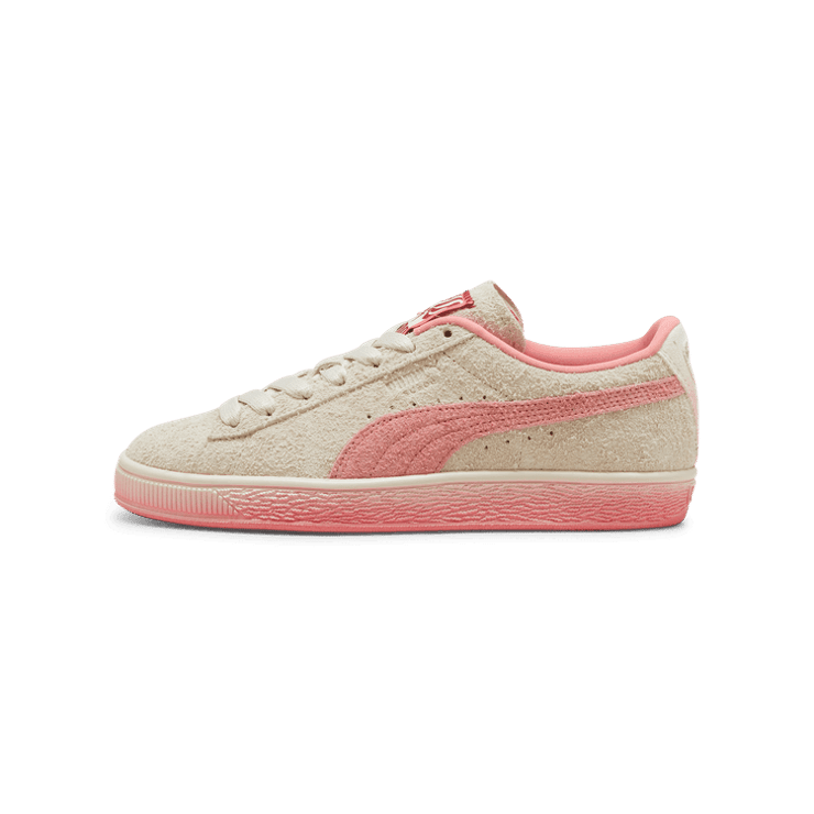PUMA Suede California Dreamin' Sneakers in Sugared Almond/Passionfruit Angle 1