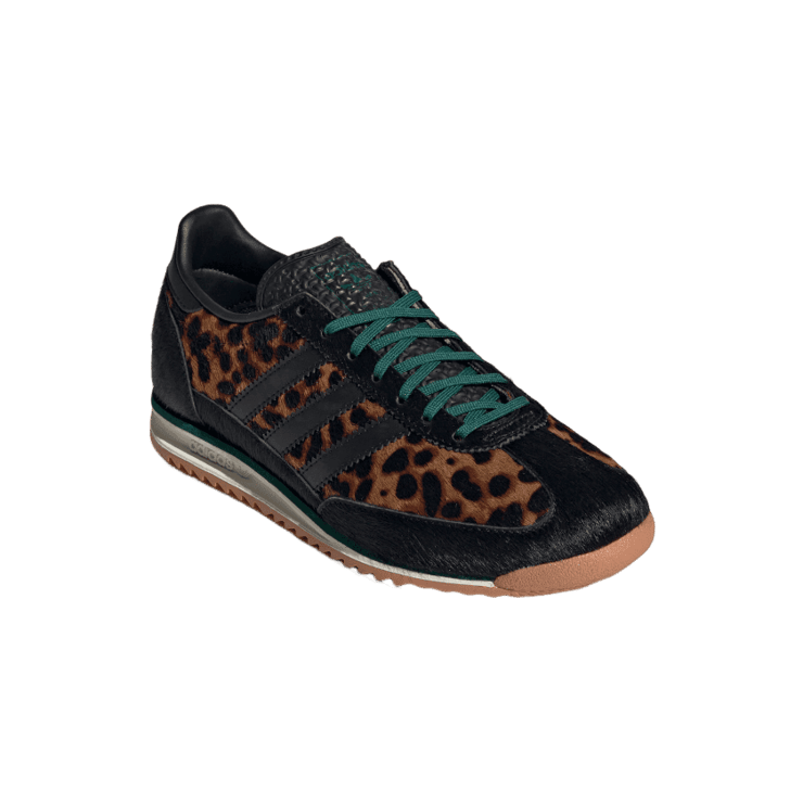 adidas SL 72 OG Leopard Print Collegiate Green (Women's) Angle 2