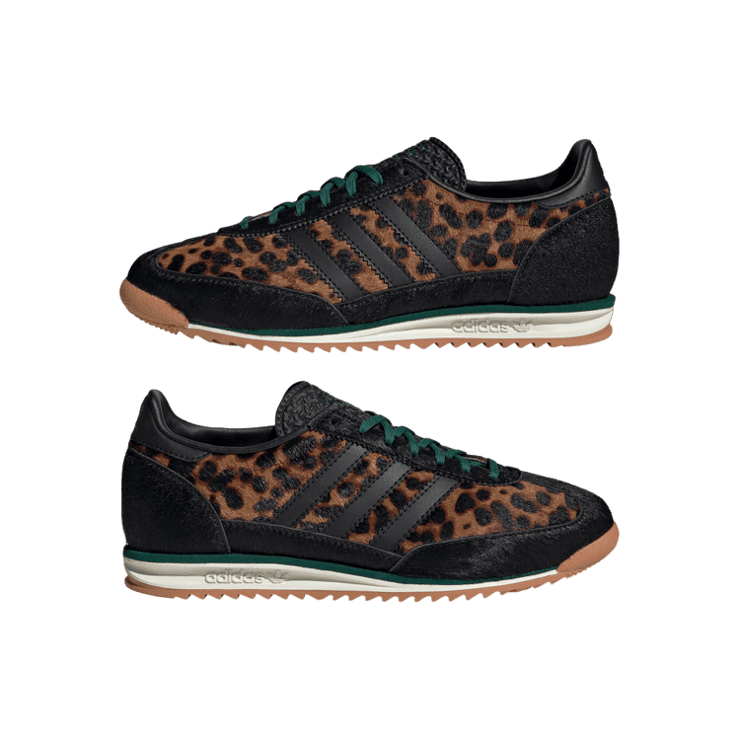 adidas SL 72 OG Leopard Print Collegiate Green (Women's) Angle 5
