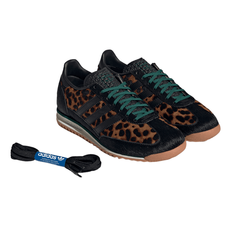adidas SL 72 OG Leopard Print Collegiate Green (Women's) Angle 6