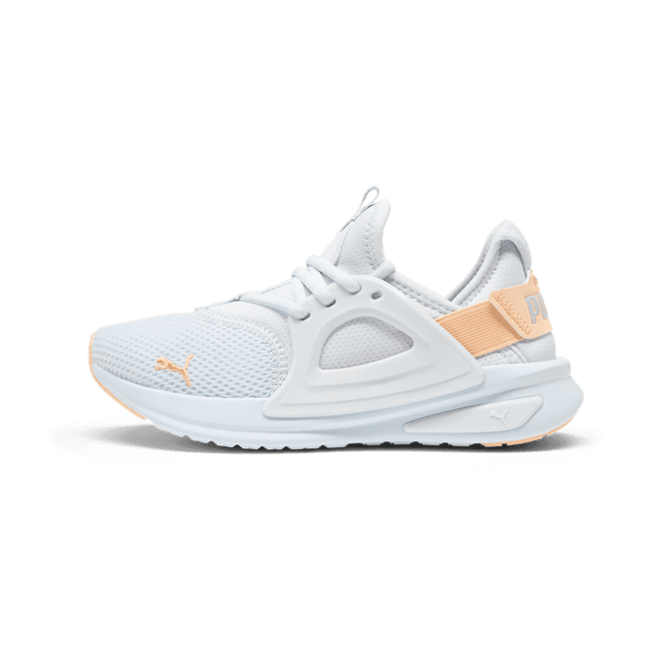 PUMA Softride Enzo Evo in Silver Mist/Peach Fizz Angle 1
