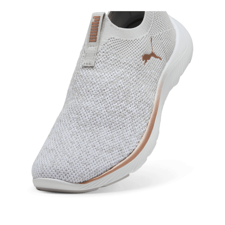 PUMA Softride Remi Slip-On Knit in Grey Angle 2