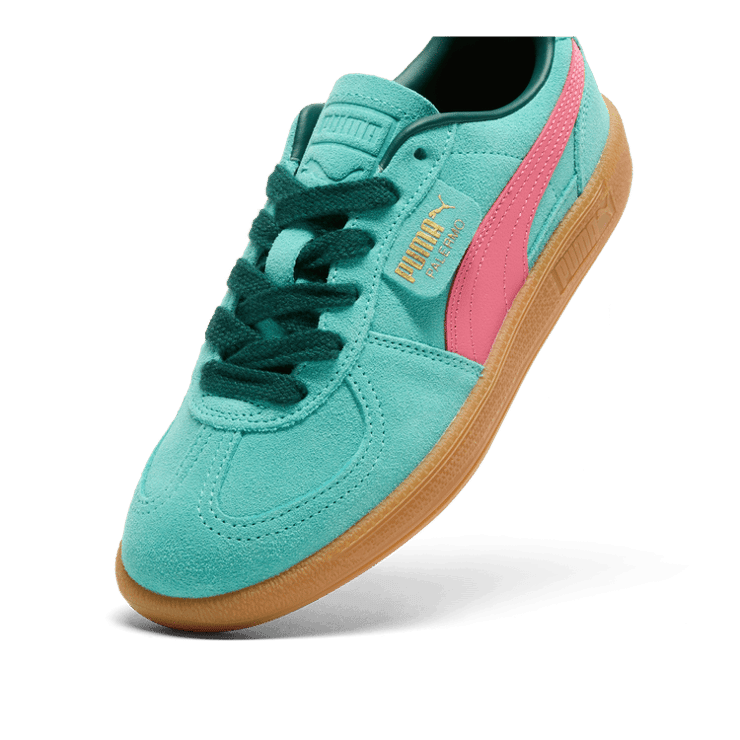 PUMA Palermo Sneakers in Green Angle 2