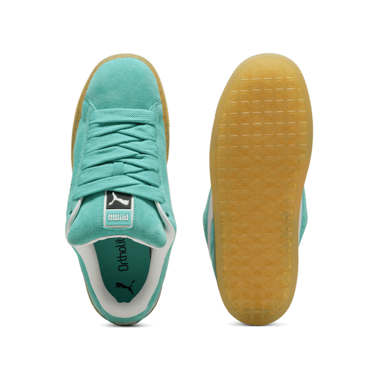 PUMA Suede XL Sneakers in Green Angle 0