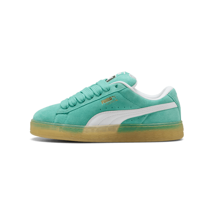 PUMA Suede XL Sneakers in Green Angle 1