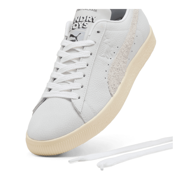 PUMA Clyde Laundry Boys II Sneakers in White 401043-01 Release Info