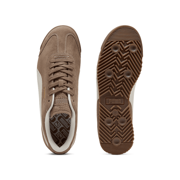 PUMA Roma Suede Sneakers in Brown Angle 0