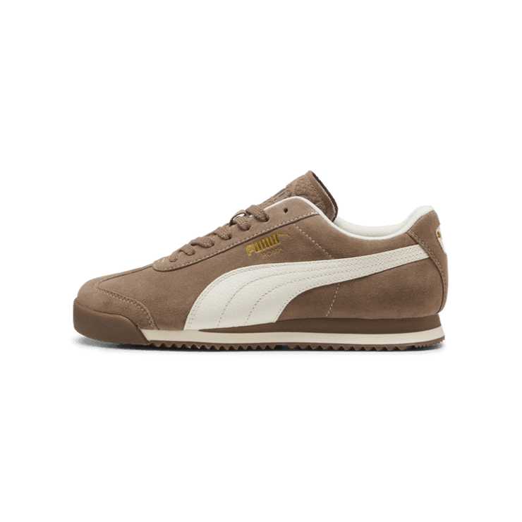 PUMA Roma Suede Sneakers in Brown Angle 1