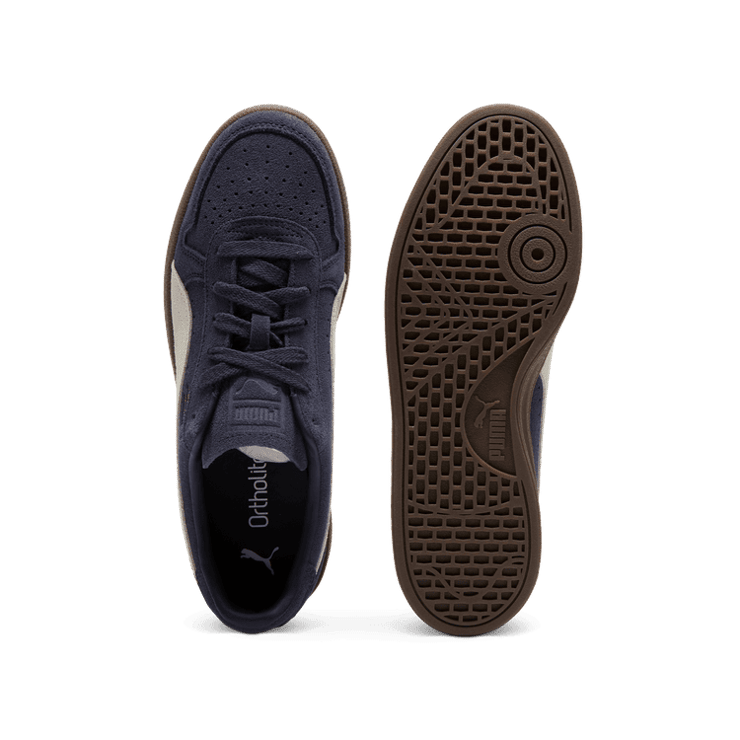 PUMA Indoor Suede Sneakers in Blue Angle 0