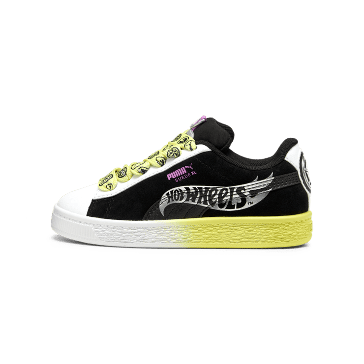PUMA x HOT WHEELS⢠Suede XL Sneakers in Black (PS) Angle 1