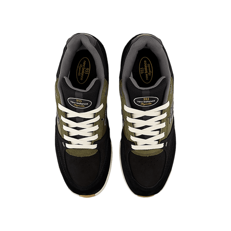 New Balance Numeric 933 Andrew Reynolds Black Olive Angle 1