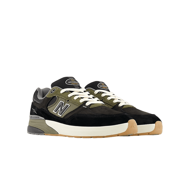 New Balance Numeric 933 Andrew Reynolds Black Olive Angle 2