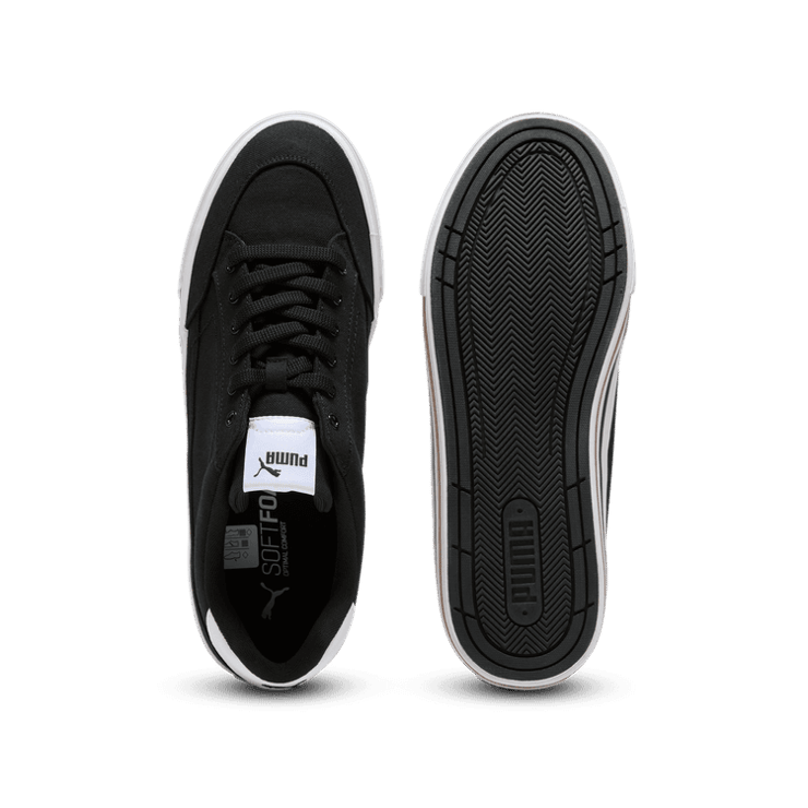 PUMA Court Classic Vulc Sneakers in Black/White Angle 0