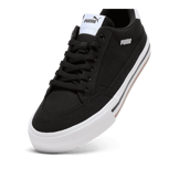 PUMA Court Classic Vulc Sneakers in Black/White Angle 2