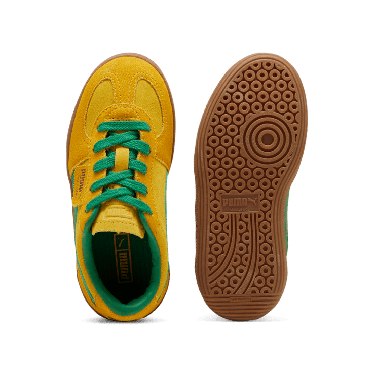 PUMA Palermo Sneakers in PelÃ© Yellow Sizzle/Archive Green (PS) Angle 0