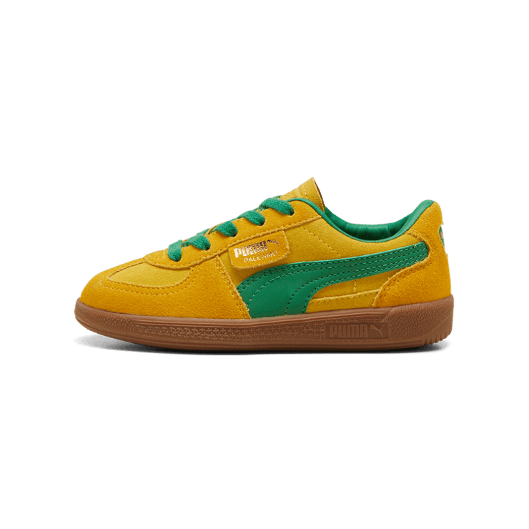 PUMA Palermo Sneakers in PelÃ© Yellow Sizzle/Archive Green (PS) Angle 1