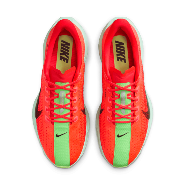 Nike ZoomX Pegasus Plus Bright Crimson Lime Blast Angle 1