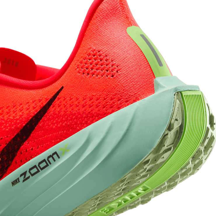 Nike ZoomX Pegasus Plus Bright Crimson Lime Blast Angle 5