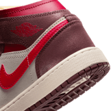 Air Jordan 1 Mid SE in White | HF3196-100 (GS) Angle 5