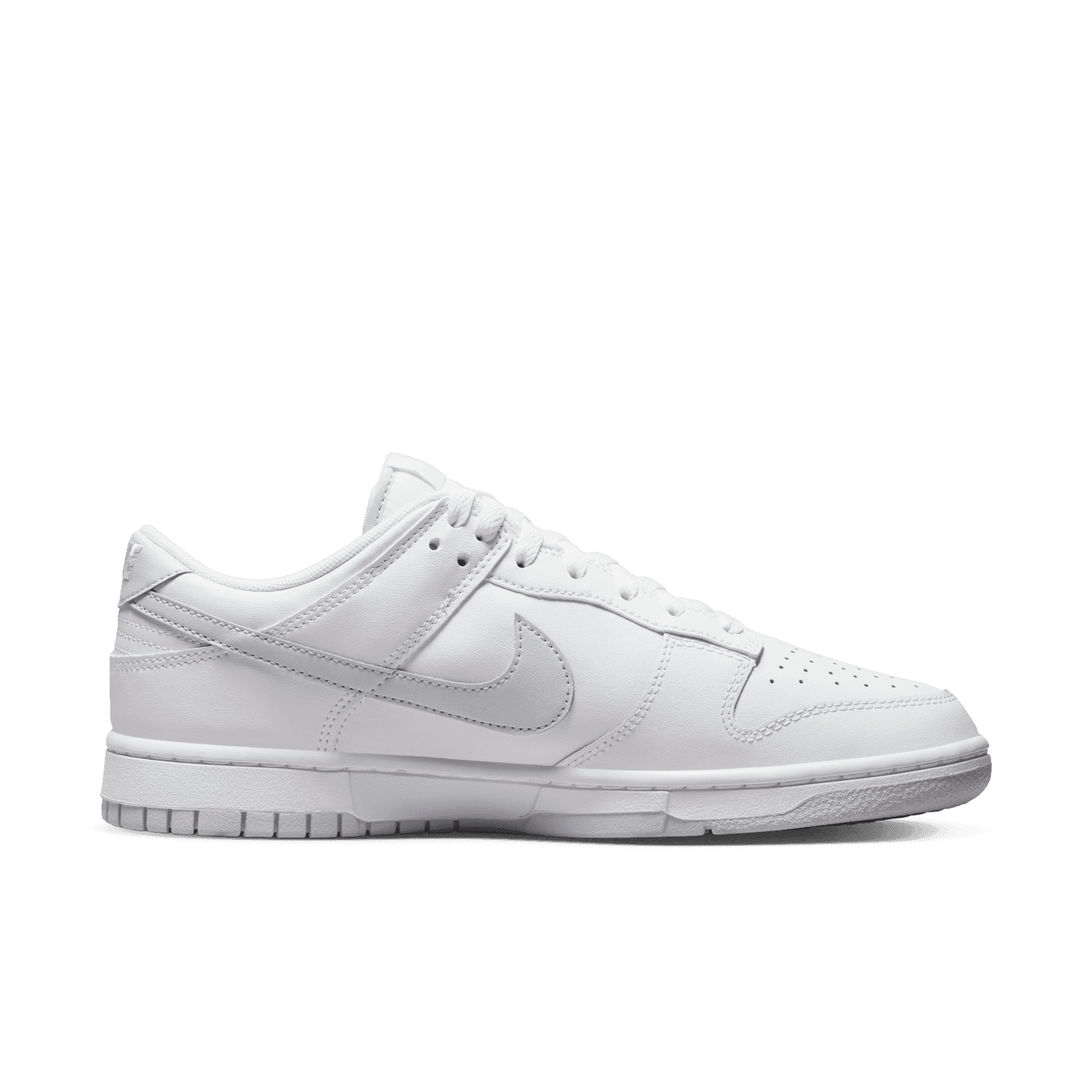 all white dunk low