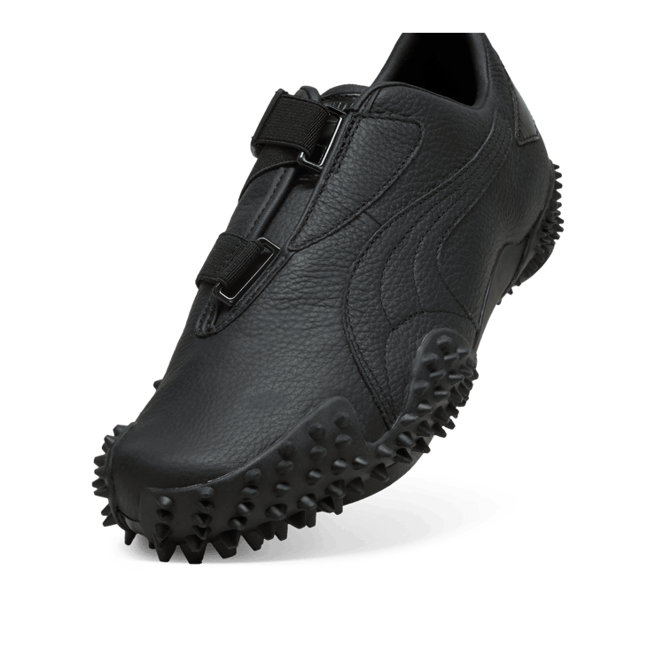 PUMA Mostro Leather Sneakers in Black Angle 3