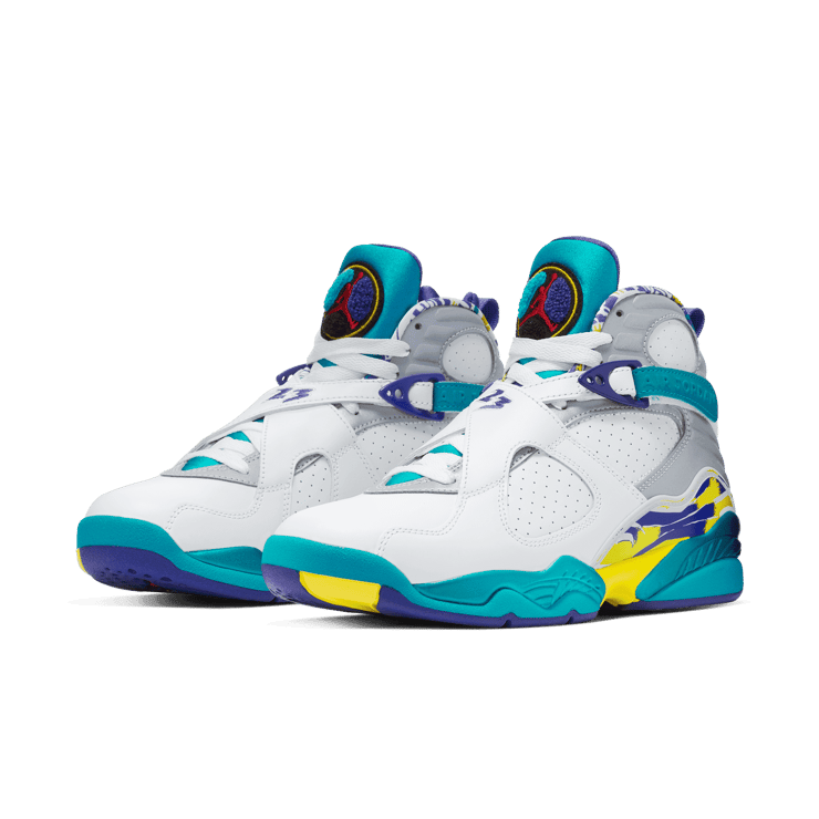 Aqua and white jordans sales