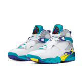 Jordan 8 Retro White Aqua 2019 (W) Angle 2