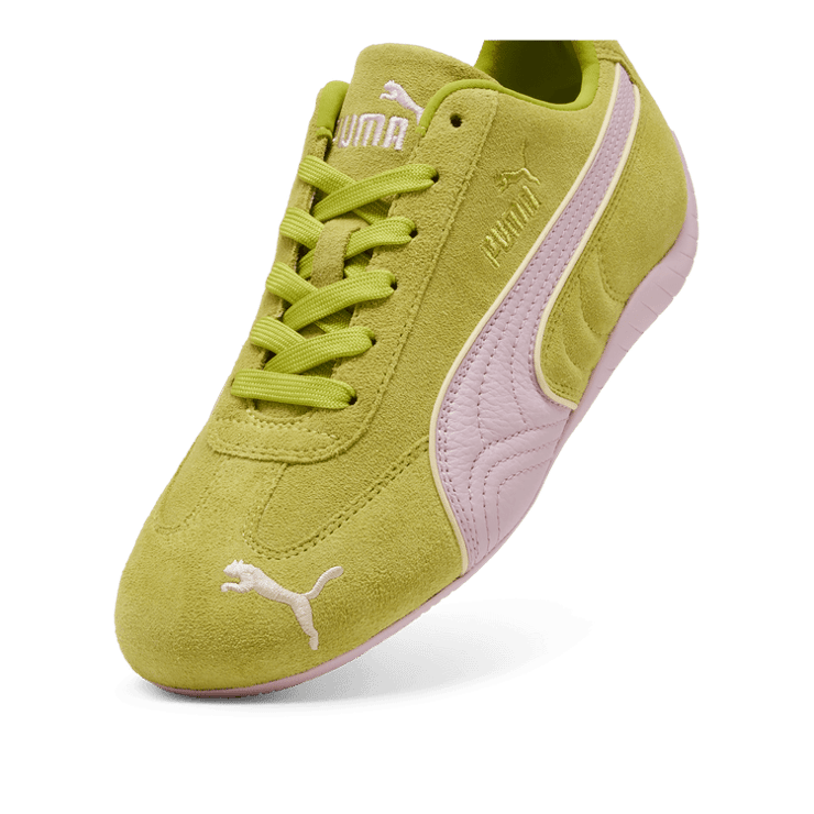 PUMA Speedcat Piping Sneakers in Green Angle 2