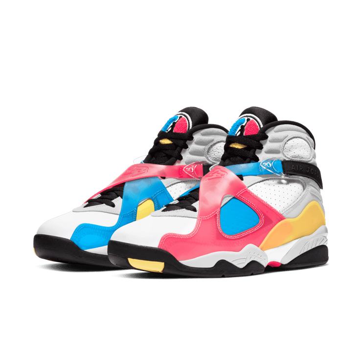 Jordan 8 SP Retro SE White Multicolor Angle 2