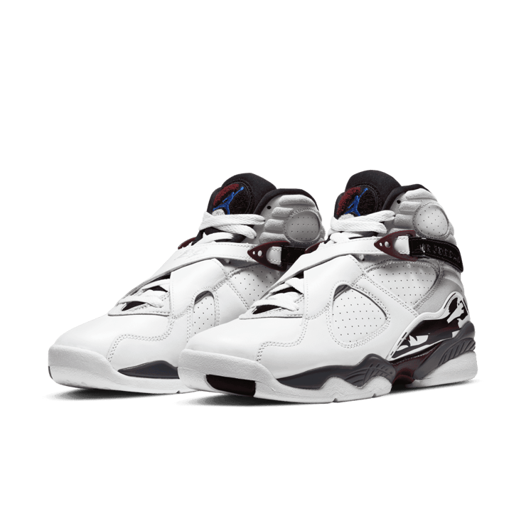 Jordan 8 Retro White Burgundy (W) Angle 2