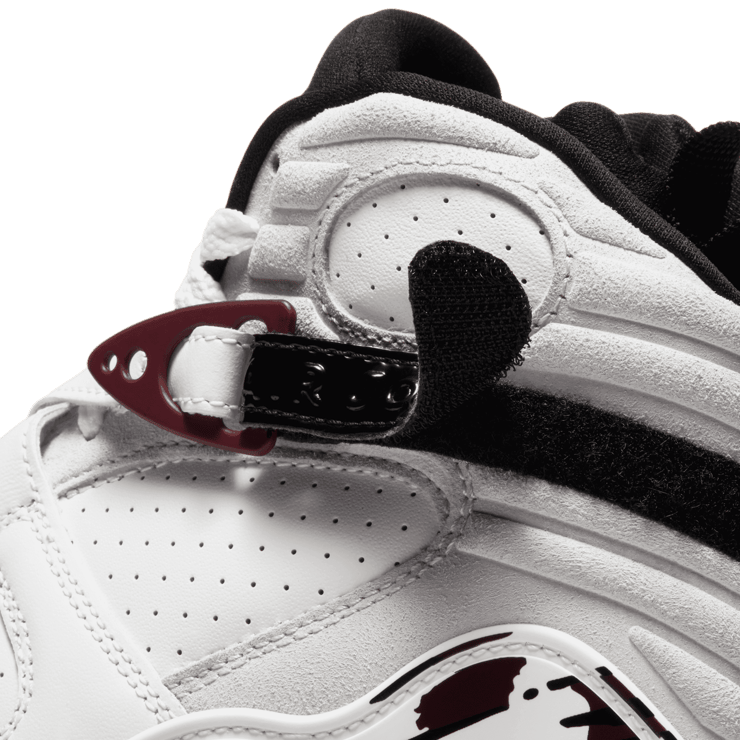 Jordan 8 Retro White Burgundy (W) Angle 6