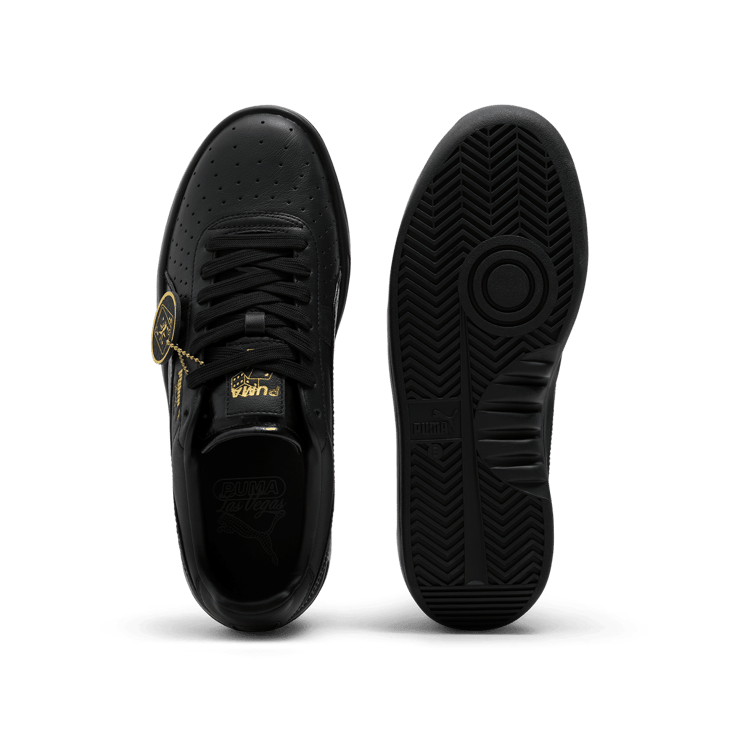 PUMA GV Special Vegas Flagship Sneakers in Black/Team Gold Angle 1