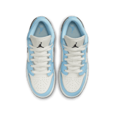 Jordan 1 Low Ice Blue Black (GS) Angle 1
