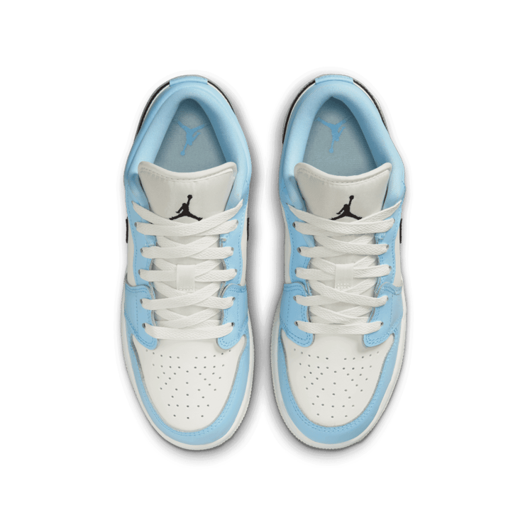 Jordan 1 Low Ice Blue Black (GS) Angle 1