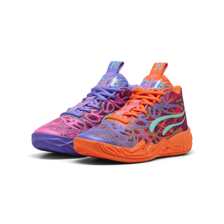 PUMA x LAMELO BALL MB.04 Creativity Pack Basketball in Purple (GS) Angle 6