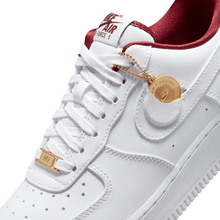 Nike Air Force 1 Low SE Swoosh Pocket White Team Red (W) Angle 5