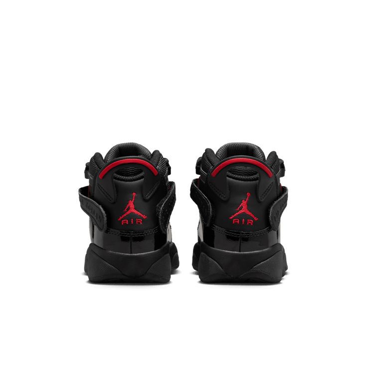 Jordan 6 Rings in Black | 323419-026 (GS) Angle 3