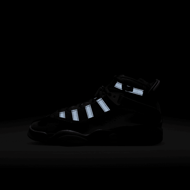 Jordan 6 Rings in Black | 323419-026 (GS) Angle 7