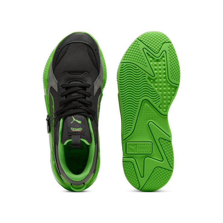 PUMA x TMNT RS-X Sneakers in Black Angle 1
