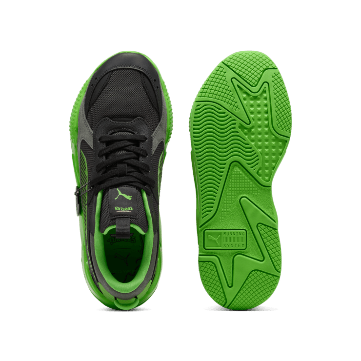 PUMA x TMNT RS-X Sneakers in Black Angle 1