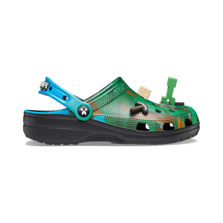 Crocs Classic Clog Minecraft Dark Forest Angle 0
