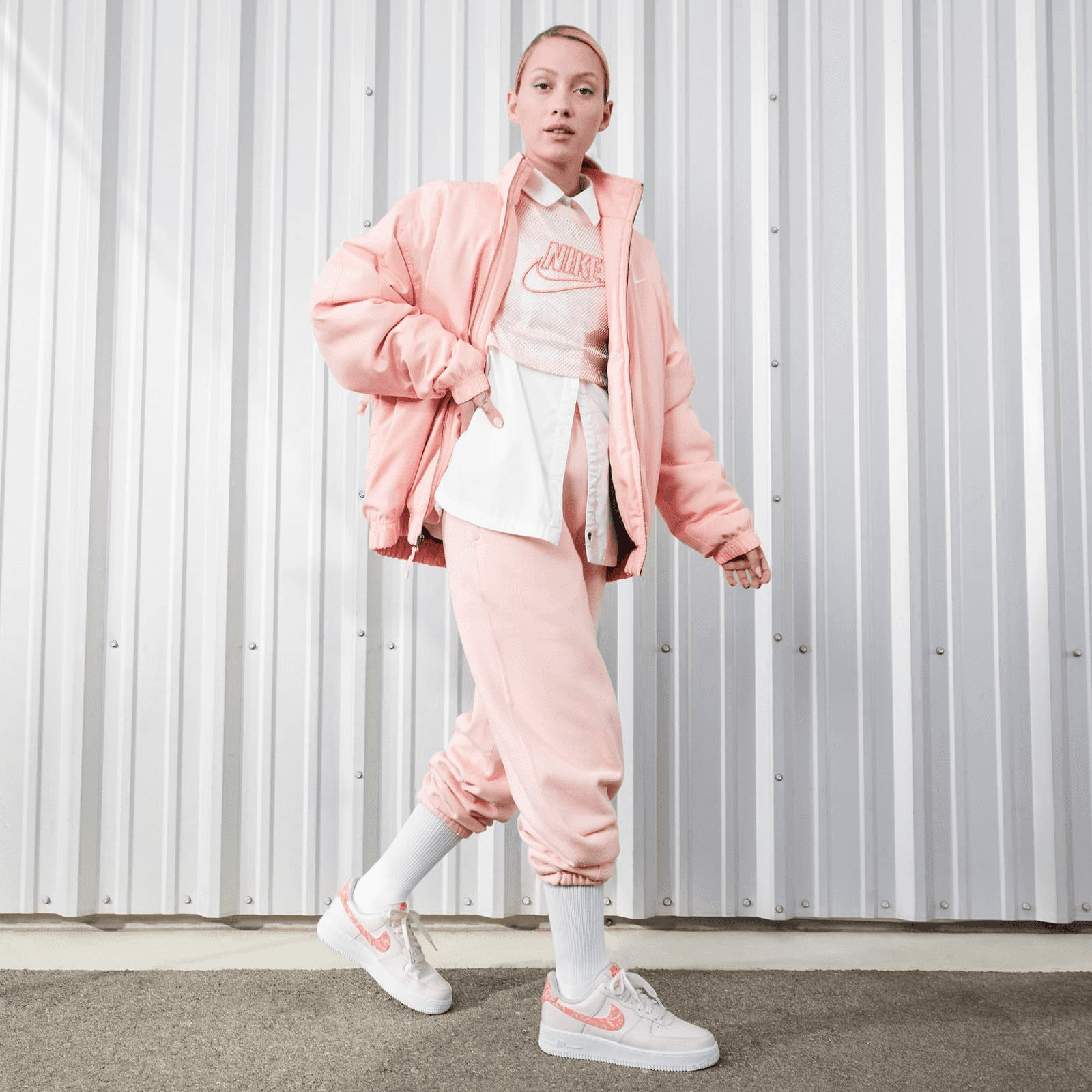 pink air force 1 outfit