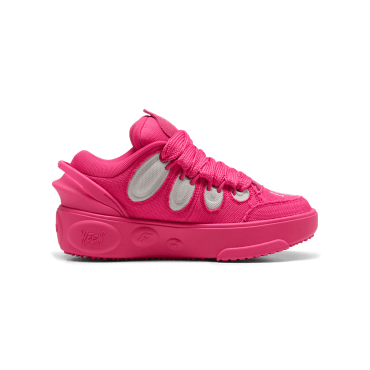 PUMA x LAMELO BALL LaFrancÃ© Pink Carpet Big Kid's Sneakers Angle 2
