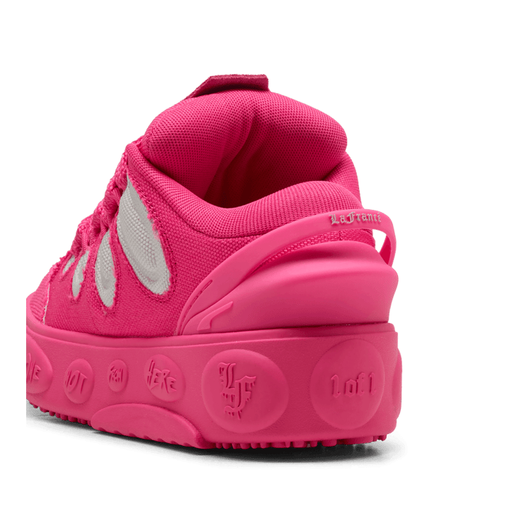 PUMA x LAMELO BALL LaFrancÃ© Pink Carpet Big Kid's Sneakers Angle 4