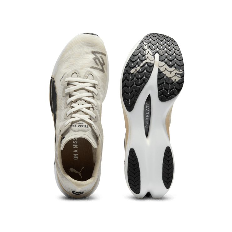 PUMA x REPRESENT 247 Deviate NITRO⢠Elite 3 in Beige Angle 1