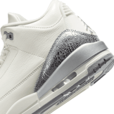Air Jordan 3 Retro Sail Metallic Silver (W) Angle 5