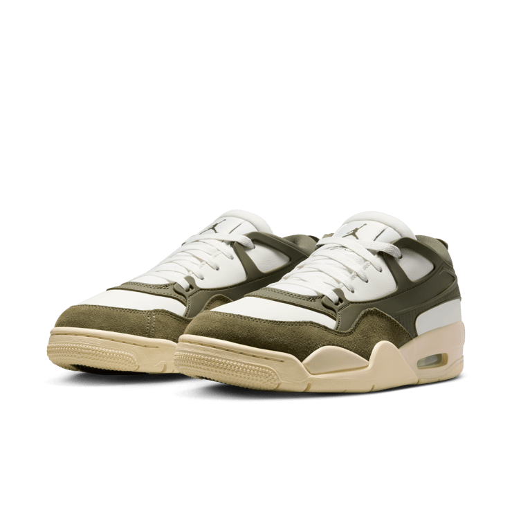Air Jordan 4 RM Sail Medium Olive (W) Angle 1