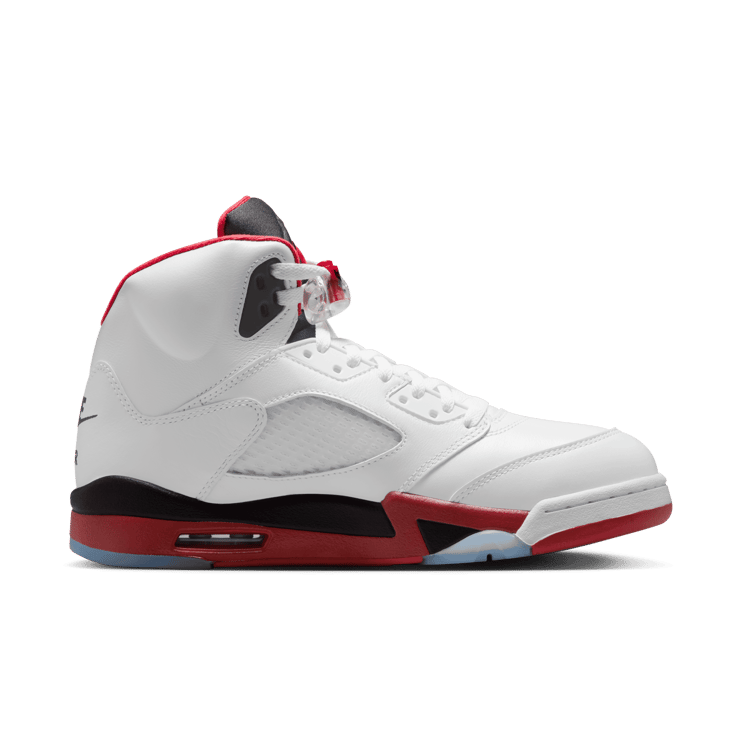 Air Jordan 5 Retro Fire Red Black Tongue Angle 1