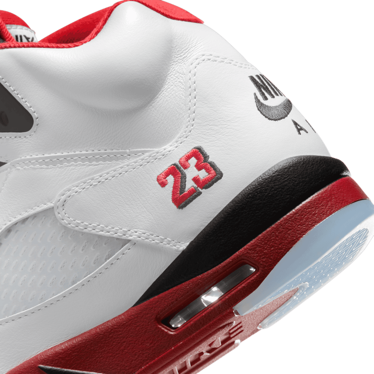 Air Jordan 5 Retro Fire Red Black Tongue Angle 10