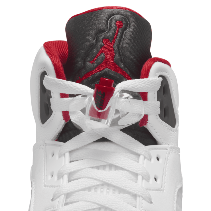 Air Jordan 5 Retro Fire Red Black Tongue Angle 6